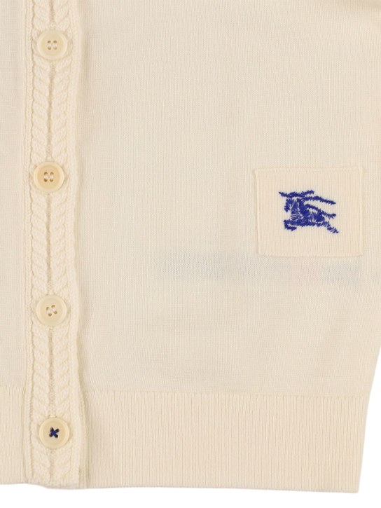 Burberry: Cardigan in lana check - kids-girls_1 | Luisa Via Roma
