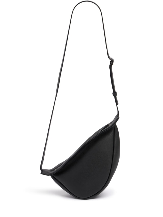The Row: Small Slouchy Banana grain leather bag - women_0 | Luisa Via Roma