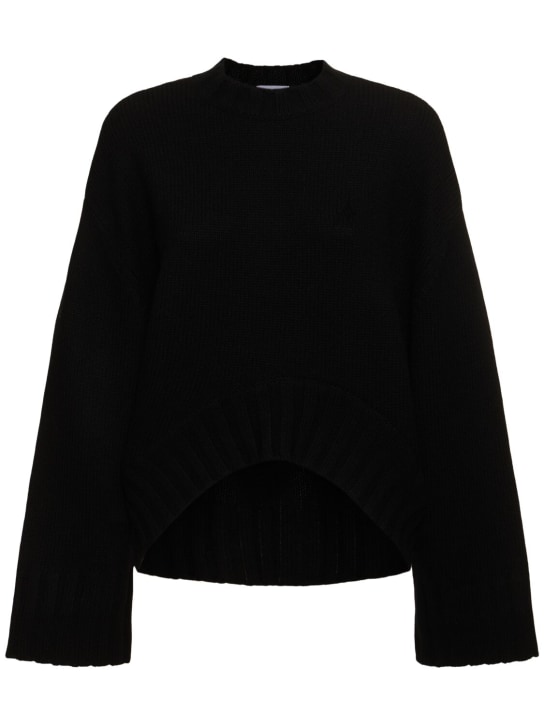 The Attico: Merino wool & cashmere sweater - Black - women_0 | Luisa Via Roma