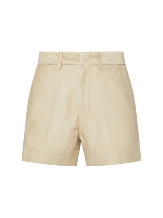 Tom Ford: Brushed cotton satin shorts - men_0 | Luisa Via Roma