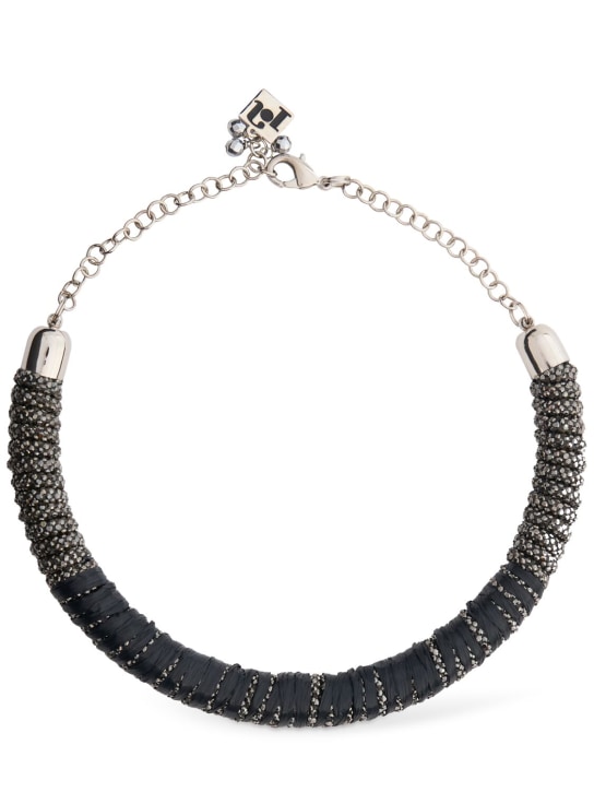 Rosantica: Lula raffia collar necklace - women_0 | Luisa Via Roma