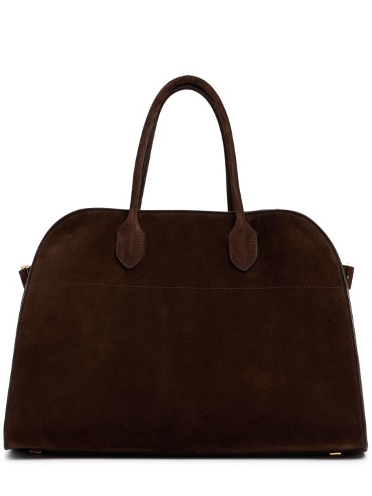 The Row: Soft Margaux 15 suede tote bag - women_0 | Luisa Via Roma