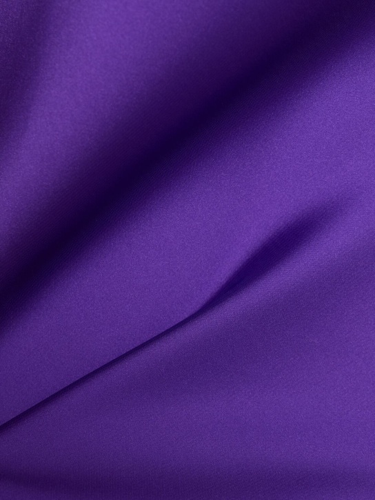 Rabanne: Satin top w/chain - Purple - women_1 | Luisa Via Roma