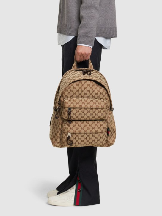 Gucci: Neo original GG backpack - Beige - men_1 | Luisa Via Roma