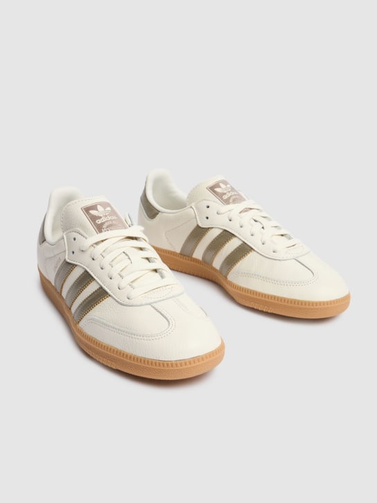 adidas Originals: Sneakers "Samba OG" - Weiß/Gold - men_1 | Luisa Via Roma