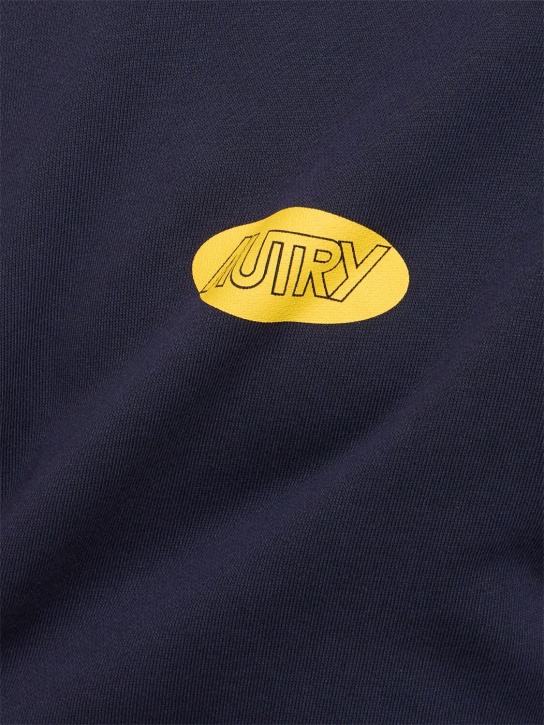 Autry: Sweat-shirt à capuche - Jersey Blue - men_1 | Luisa Via Roma
