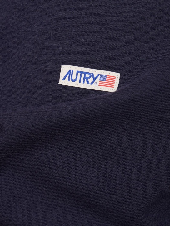 Autry: T-Shirt mit Rundhalsausschnitt - Cotton Blue - men_1 | Luisa Via Roma