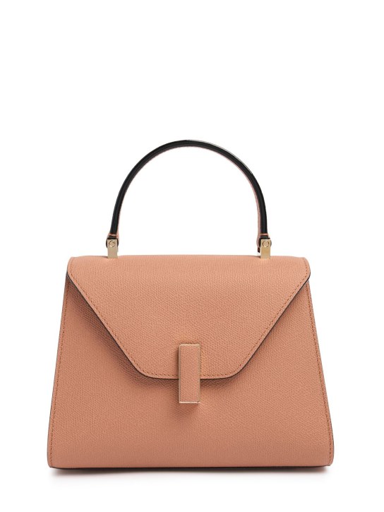 Valextra: Mini Iside leather top handle bag - Terra - women_0 | Luisa Via Roma
