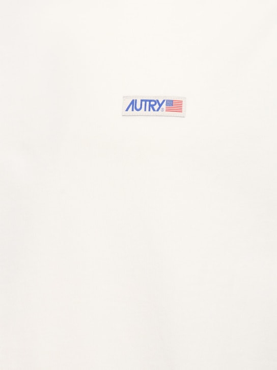 Autry: T-shirt girocollo - Cotton White - men_1 | Luisa Via Roma