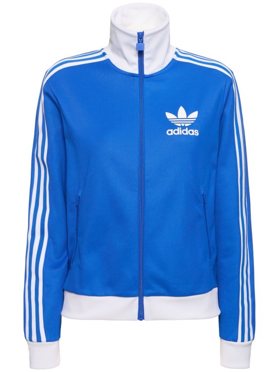 adidas Originals: Beckenbauer track top - Mavi/Beyaz - women_0 | Luisa Via Roma