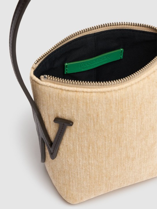 JW Anderson: Mini Anchor Hobo canvas shoulder bag - women_4 | Luisa Via Roma