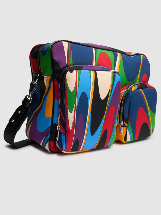 Pucci: Printed recycled nylon changing bag - Multicolor - kids-girls_1 | Luisa Via Roma