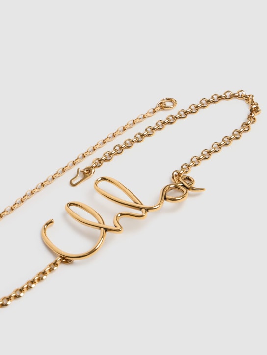 Chloé: Iconic Chloé logo腰带 - 复古金色 - women_2 | Luisa Via Roma