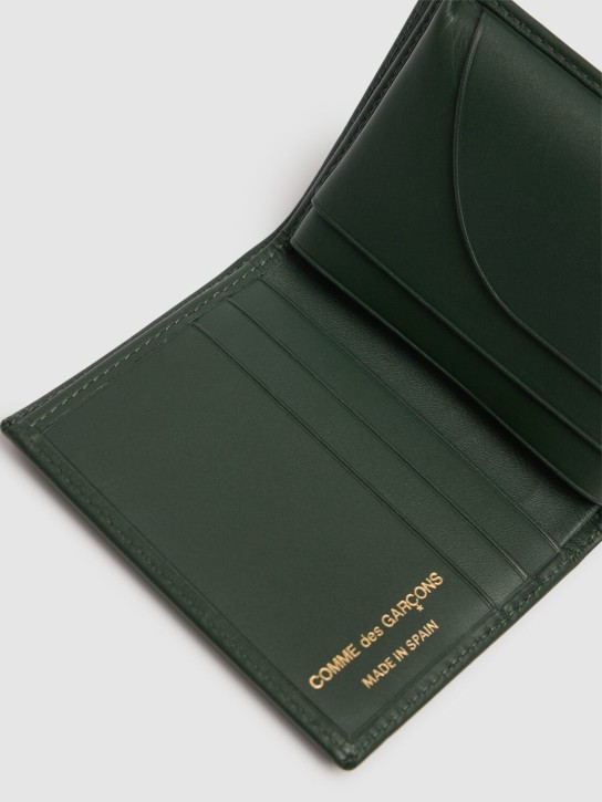 Comme des Garçons Wallet: Classic leather wallet - Yeşil - men_1 | Luisa Via Roma