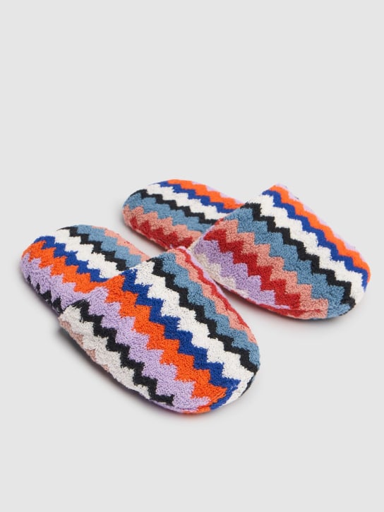 Missoni Home: Riverbero soft slippers - Multicolor - ecraft_1 | Luisa Via Roma