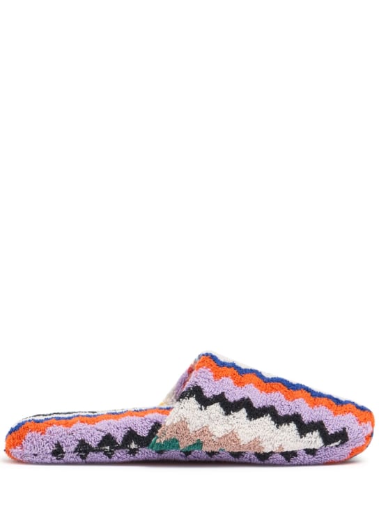 Missoni Home: Riverbero soft slippers - Multicolor - women_0 | Luisa Via Roma