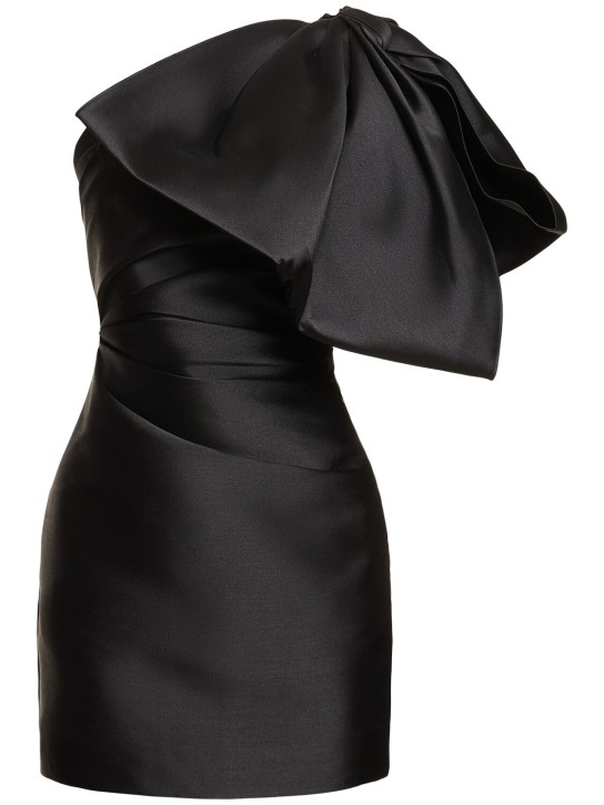 Solace London: Minikleid aus Twill mit Rüschen „Marcela“ - Schwarz - women_0 | Luisa Via Roma