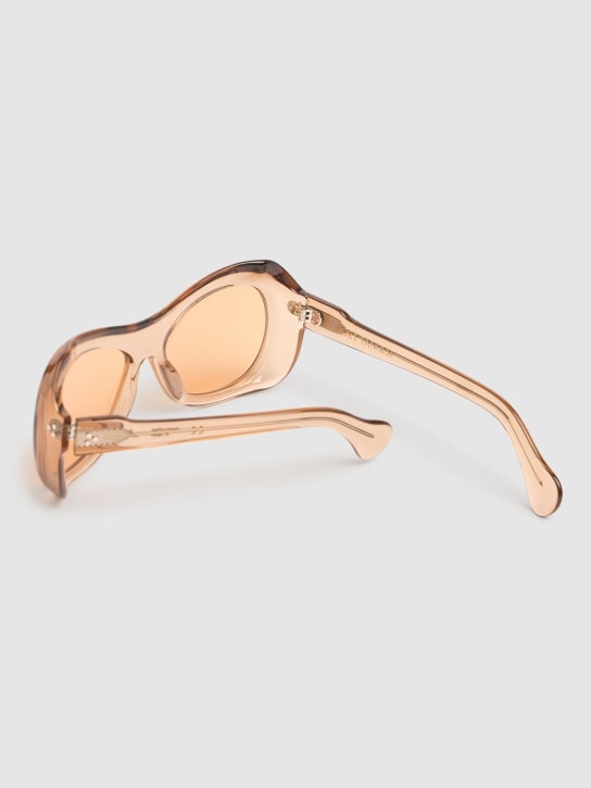 Port Tanger: Soledad acetate sunglasses w/ amber lens - Manuka/Amber - women_3 | Luisa Via Roma