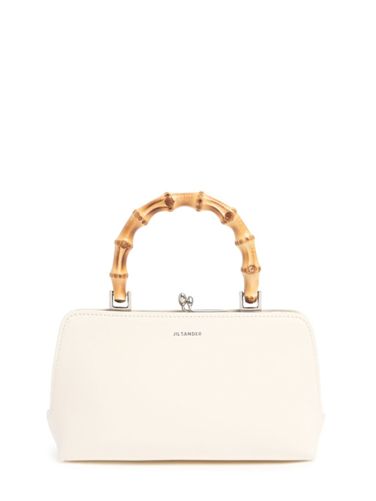 Jil Sander: Mini Goji Bamboo leather bag - women_0 | Luisa Via Roma