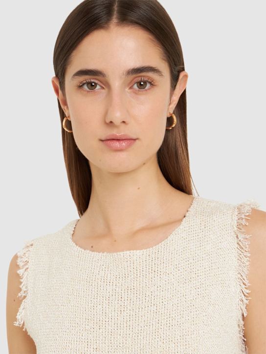 Tory Burch: Miller hoop earrings - women_1 | Luisa Via Roma