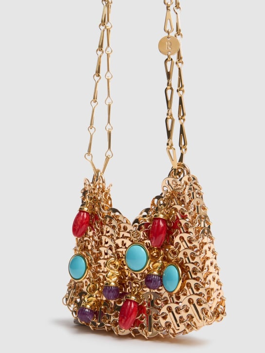 Rabanne: Sac à Main embellished shoulder bag - Gold - women_1 | Luisa Via Roma