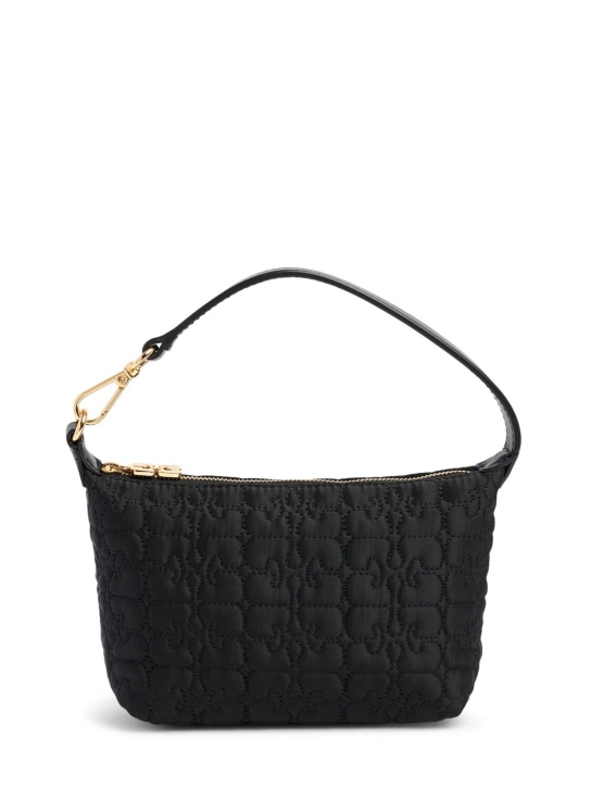 GANNI: Small Butterfly satin top handle bag - women_0 | Luisa Via Roma