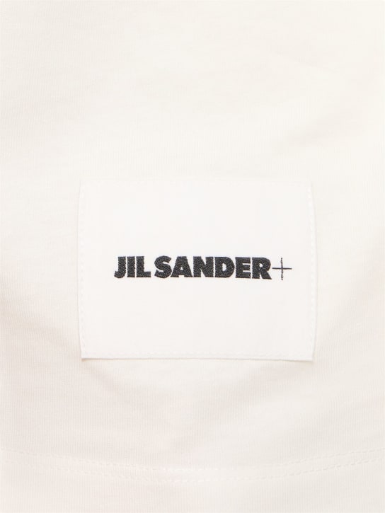 Jil Sander: 3 Kurzarm-T-Shirt - Weiß - women_1 | Luisa Via Roma