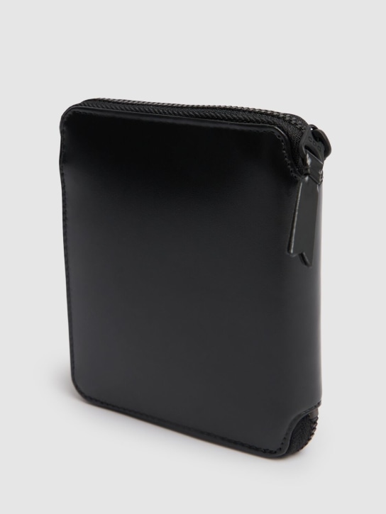 Comme des Garçons Wallet: Leather zip wallet - men_1 | Luisa Via Roma