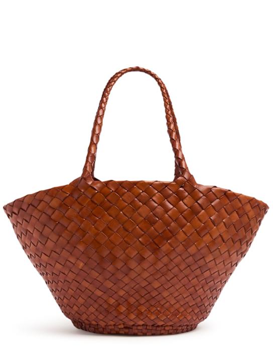 Dragon Diffusion: Egola hand-braided leather tote bag - Tan - women_0 | Luisa Via Roma