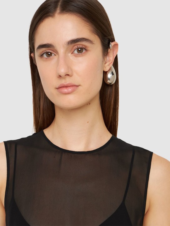 Courrèges: Drop metallic ear cuff - women_1 | Luisa Via Roma