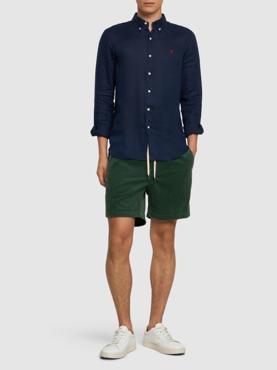 Polo Ralph Lauren: Shorts aus Kord mit Kordelzug - men_1 | Luisa Via Roma