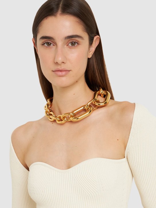 Rabanne: XL link collar necklace - Gold - women_1 | Luisa Via Roma