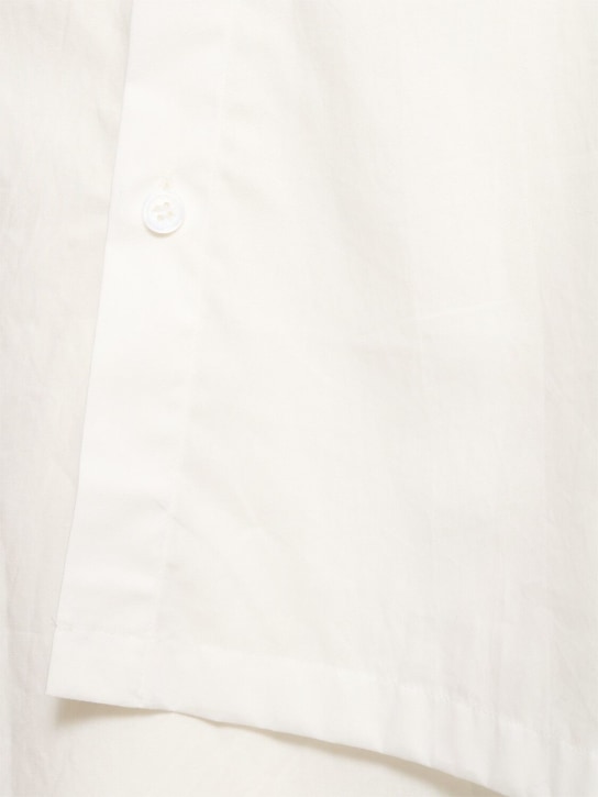 Yohji Yamamoto: Chemise asymétrique en popeline de coton - Blanc - women_1 | Luisa Via Roma