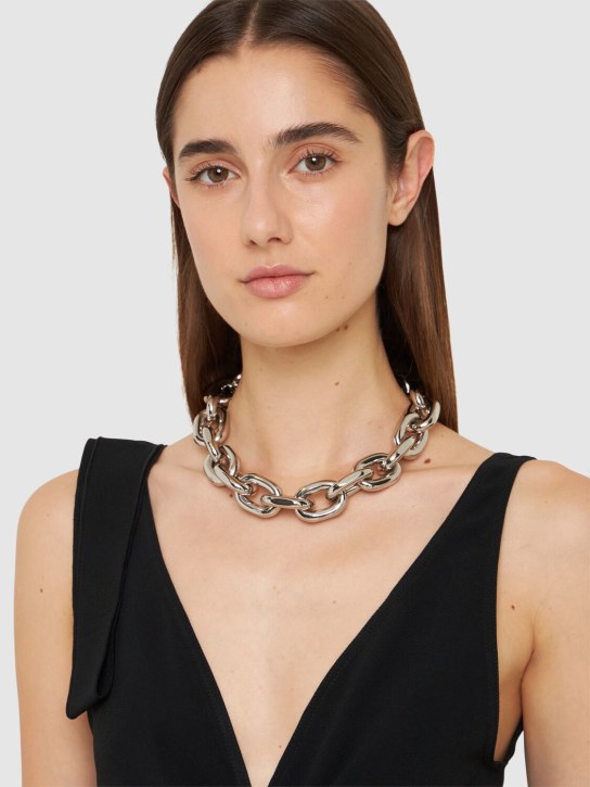 Rabanne: XL Link short chain necklace - women_1 | Luisa Via Roma