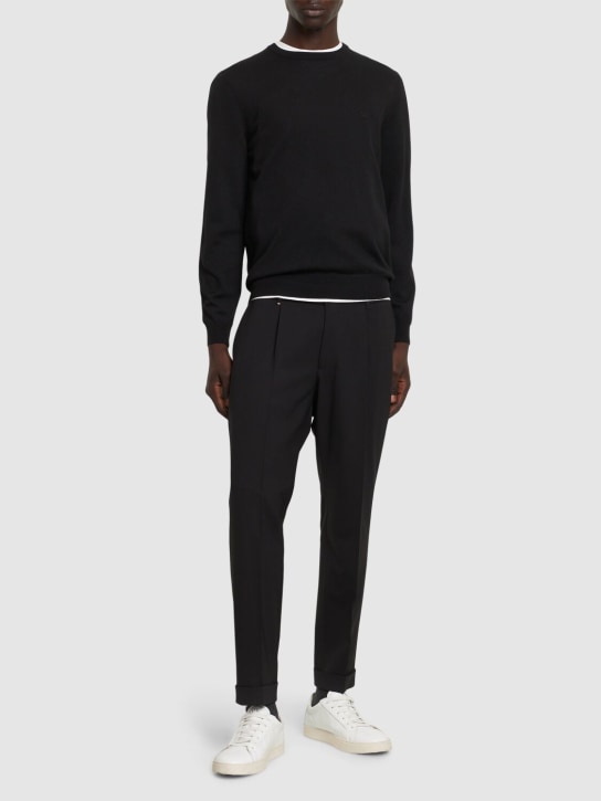 Boss: Botto wool knit sweater - men_1 | Luisa Via Roma