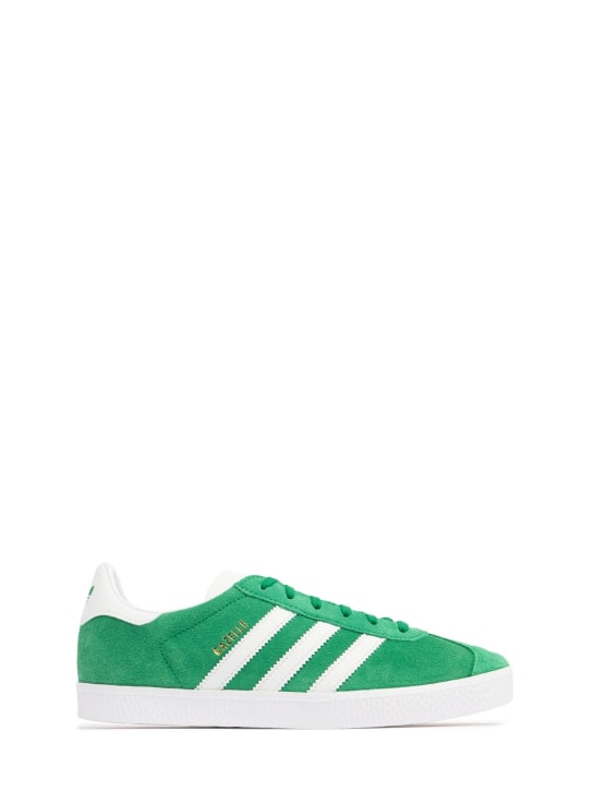 adidas Originals: Gazelle lace-up sneakers - Yeşil - kids-girls_0 | Luisa Via Roma
