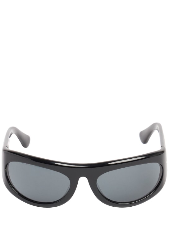 Port Tanger: Safaa acetate sunglasses w/ black lens - Black - men_0 | Luisa Via Roma