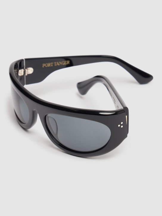 Port Tanger: Safaa acetate sunglasses w/ black lens - Black - men_1 | Luisa Via Roma