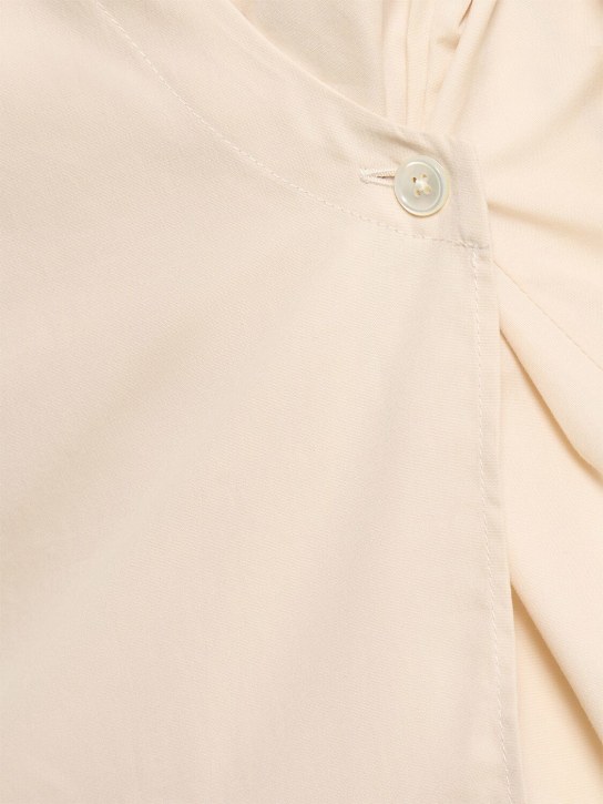 Lemaire: Camisa de popelina de algodón - Crema - women_1 | Luisa Via Roma