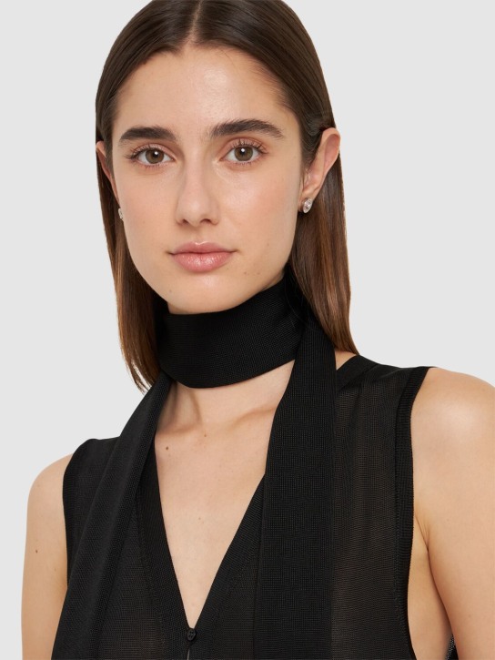 Versace: Medusa mother of pearl earrings - women_1 | Luisa Via Roma