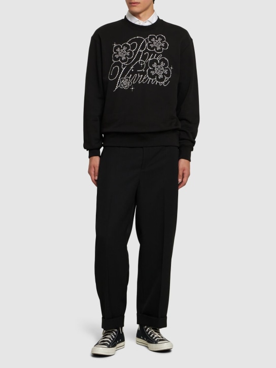 Kenzo Paris: Constellation cotton crewneck sweatshirt - Black - men_1 | Luisa Via Roma