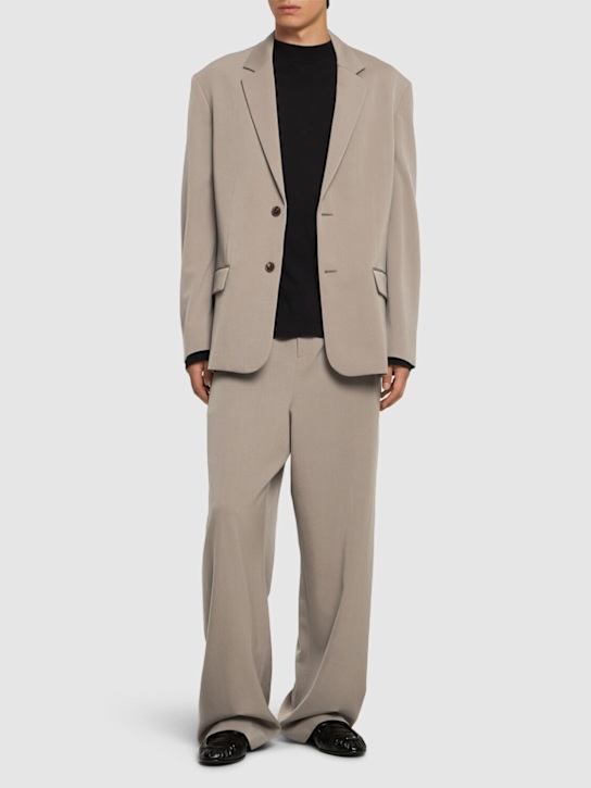 The Row: Eligio single breast wool jacket - Grey Taupe - men_1 | Luisa Via Roma