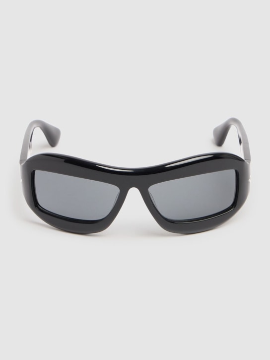Port Tanger: Zarin acetate sunglasses w/ black lens - Black - men_1 | Luisa Via Roma