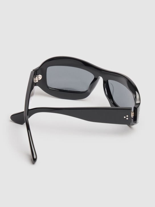 Port Tanger: Zarin acetate sunglasses w/ black lens - Black - men_3 | Luisa Via Roma