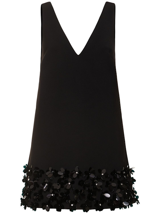 Self-portrait: Sequined crepe mini dress - women_0 | Luisa Via Roma