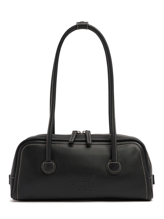 Marge Sherwood: Soft leather shoulder bag - Black - women_0 | Luisa Via Roma