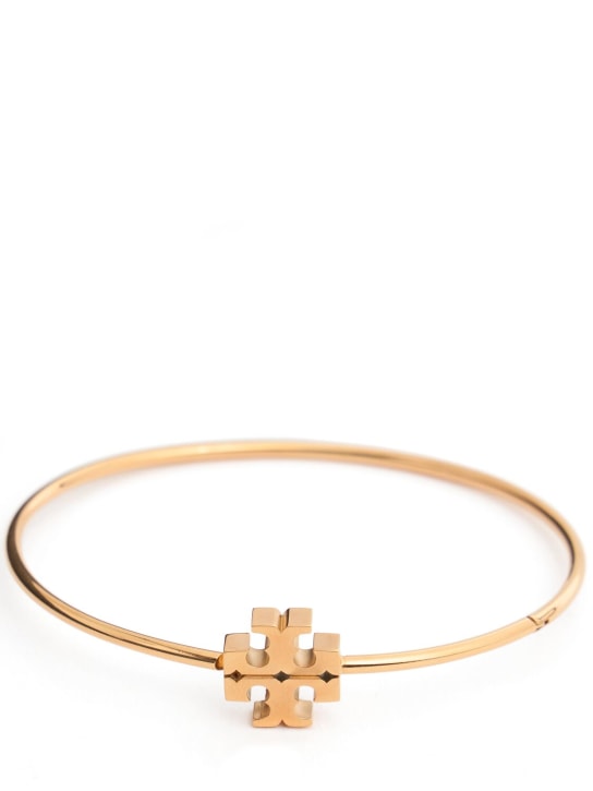 Tory Burch: Bracelet rigide à charnière Eleanor - Tory Gold - women_0 | Luisa Via Roma