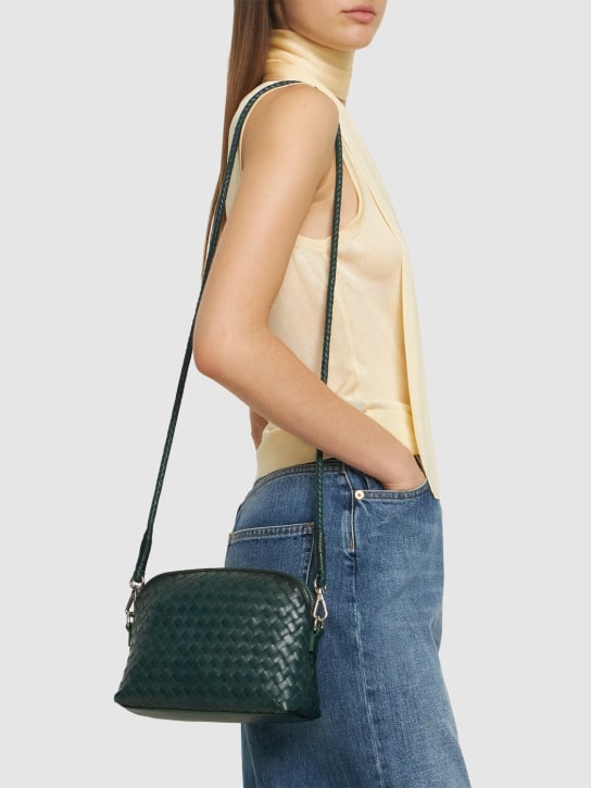 Dragon Diffusion: Chunky Fellini leather shoulder bag - Asker Yeşili - women_1 | Luisa Via Roma