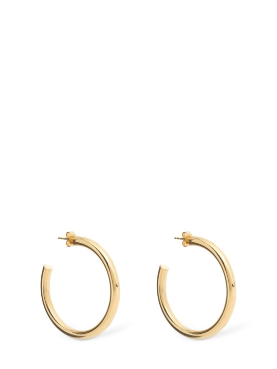 Lemaire: M Classic hoop earrings - Gold - women_0 | Luisa Via Roma