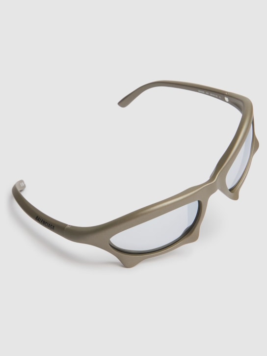 Balenciaga: Lunettes de soleil en nylon 0229S Bat - Argent - men_1 | Luisa Via Roma